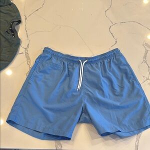 Trunks brand Blue Swim Trunks with Elastic Waistband